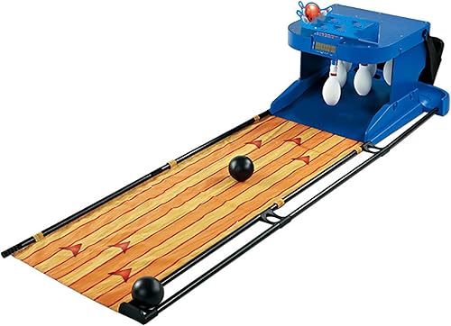 Juego de bolera electrónica, consola de juegos deportivos de bola de boliche interior con marcador electrónico LED, con reinicio automático,