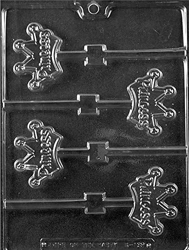 Life of the Party K139 Princess Crown Lollipop Sucker Chocolate Candy Mold