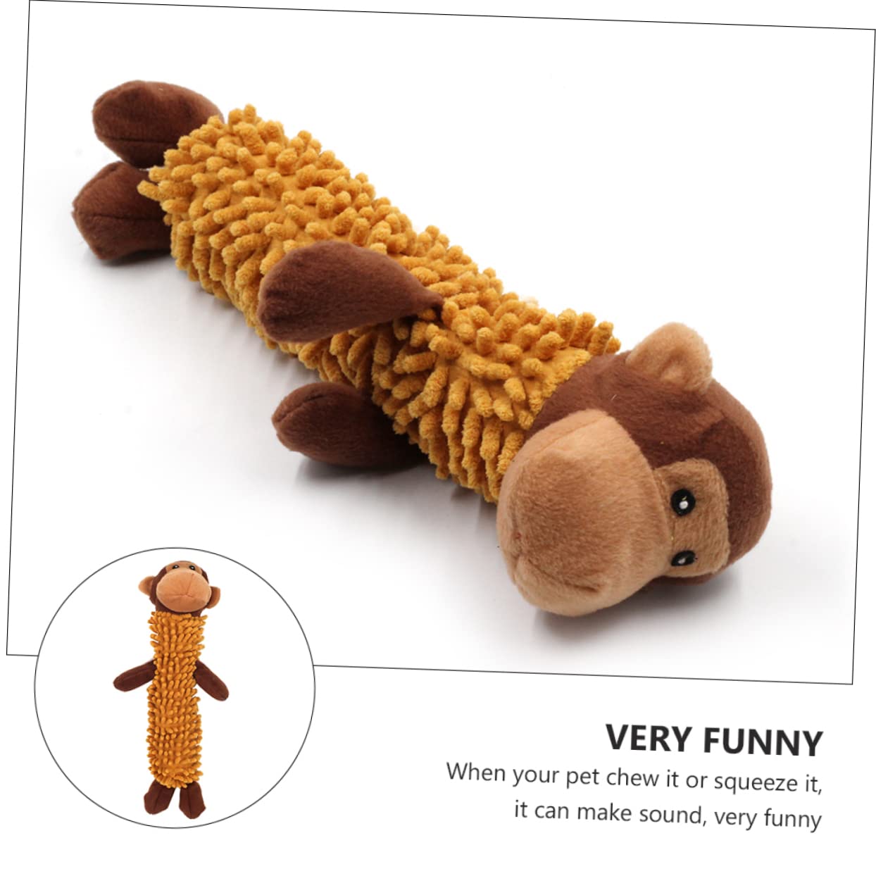 Beavorty 3 Pezzi Di Peluche A Forma Di Cane Da Masticare E Afferrare Con Suono Squittente Sicuro Per Cuccioli E Cani