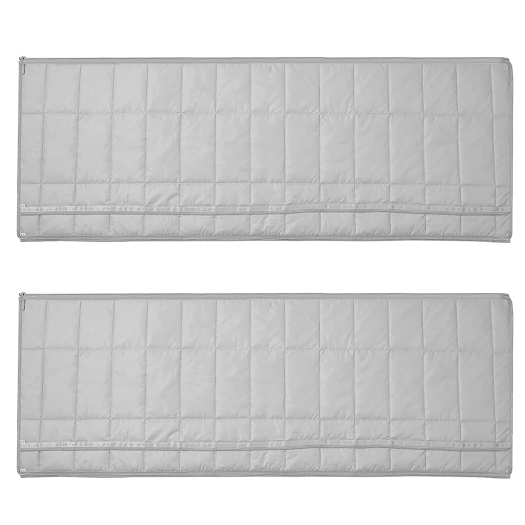 Hndhbfgrt Grey 2X Air Conditioner Hose Cover, Zipper Insulated Ac Hose Sleeve For 5In & 5.9In Exhaust Hose, Ac Tube Duct Vent Wra