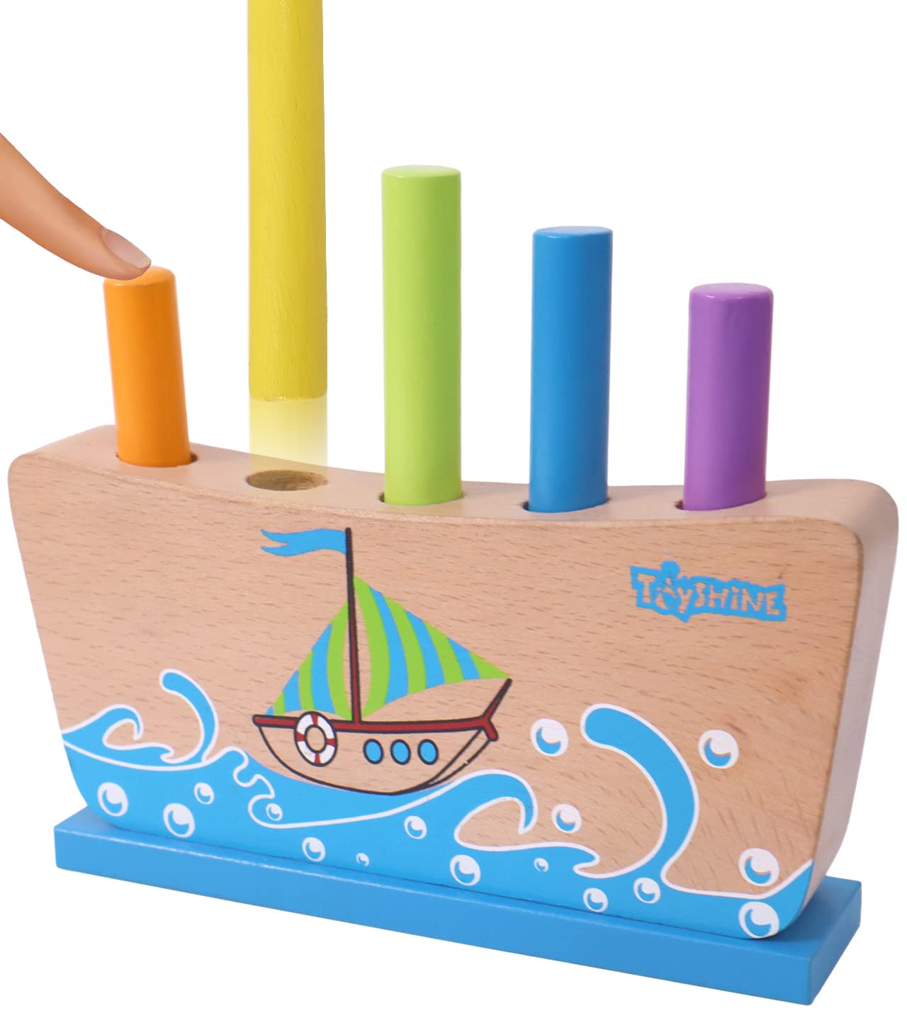 Toyshine Wooden Pop Up Toy Montessori Games Preschool Learning Educational Toys for 1 2 3 Years Baby Toddlers Kids Boys Girls (B0BSF8ZHRZ) Amazon Price History, Amazon Price Tracker