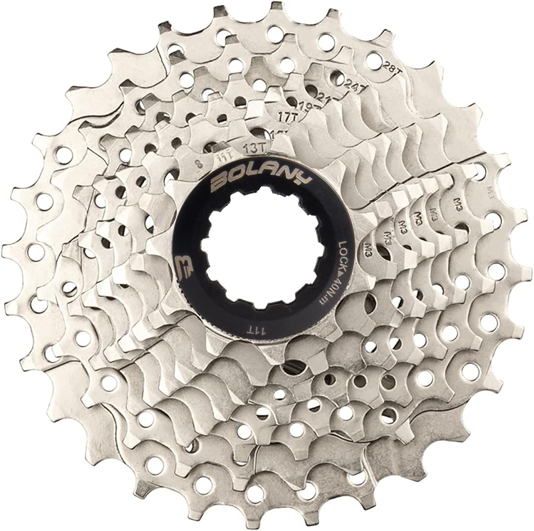 BOLANY Bike 8/9/10 Speed Cassette 11-25T/32T/36T/40T/42T/46T/50T Fit for MTB Bike, Road Bicycle, Lightweight Cassette, Compatible with Shimano SRAM Sunrace