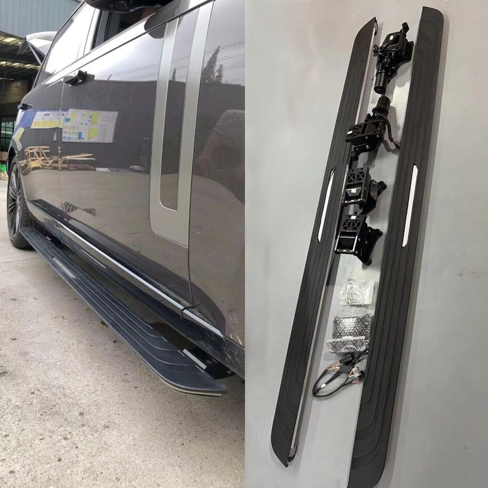 Deployable Electric Running Board Side Step Nerf Bar Fits for Range Rover 2023 2024 LWB, Black
