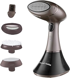 Steam Genie Handheld Clothes Steamer, No Ironing Board Needed, Ready to Use in 45s, Power Indicator, Auto-Off, 200ml Removable Water Tank, 3 Attachments, 6m Steam Time, 2000W, 28040