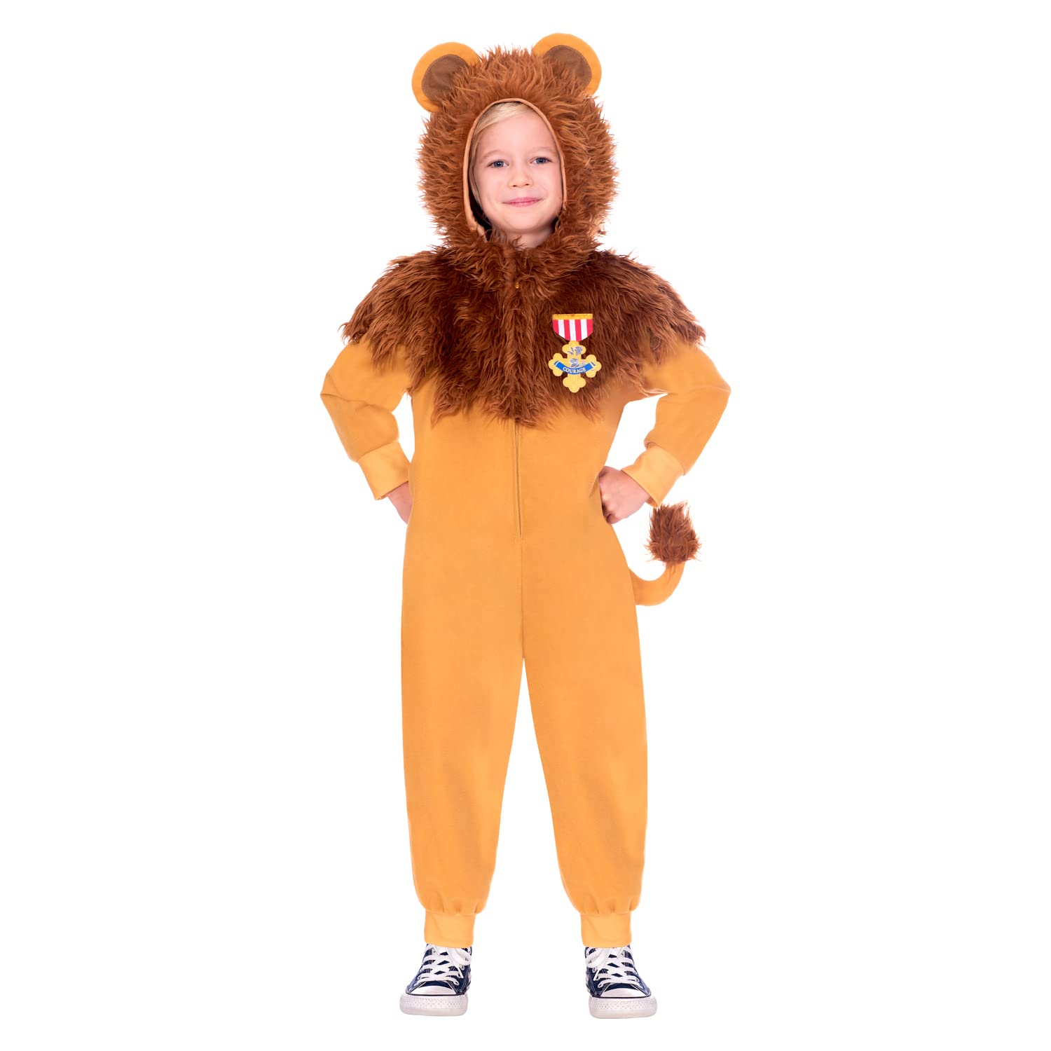 amscan Child Boys Official Licensed Warner Bros Wizard of Oz Lion Fancy Dress Costume