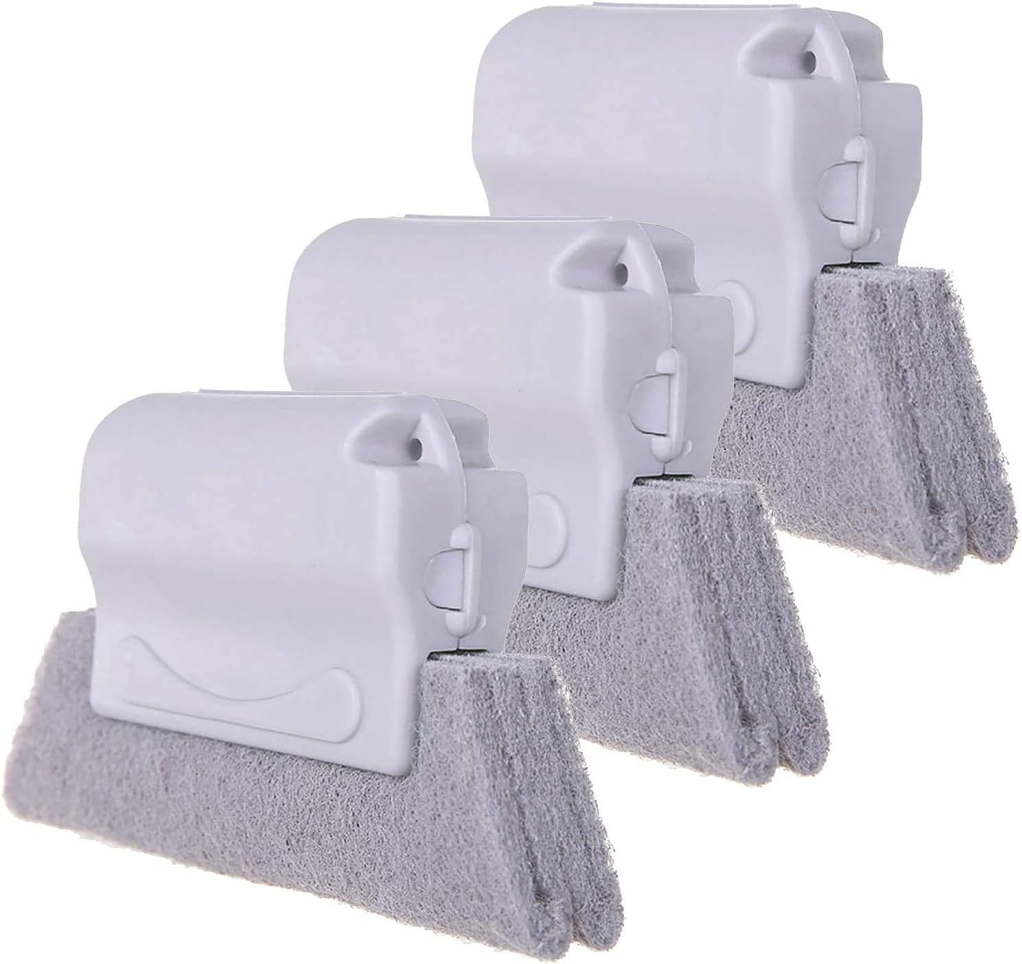 Groove Gap Cloth Window Door Track Multifunctional Cleaning Brush Color: Beige/Gray/Blue (Random Color Matching)3PCS