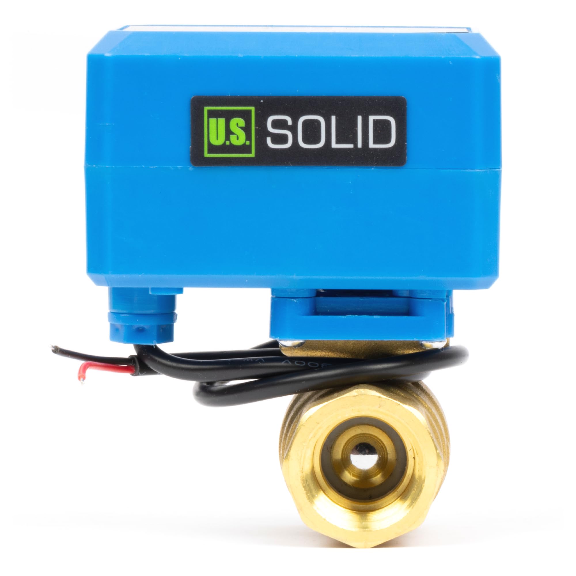 Valvola a sfera motorizzata in ottone da 1/2", ritorno automatico a 2 fili, 9-36 V AC/DC con 2 spie, normalmente chiusa