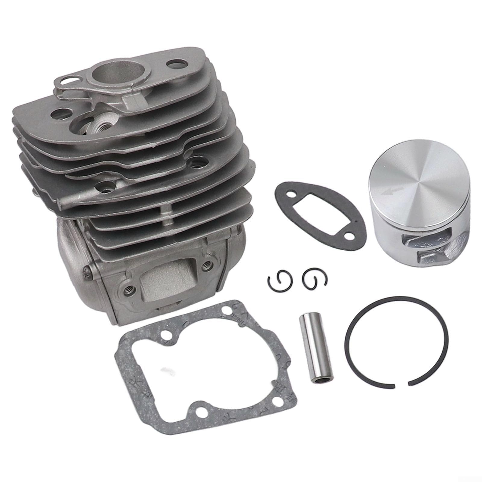 Kit de cylindre et pistons de tronçonneuse 46 mm 2,4 HP Pièces de rechange pour Husqvarna-555 556 560 560XP 562 562XP – Kit de reconstruction à haute compression pour l'exploitation forestière