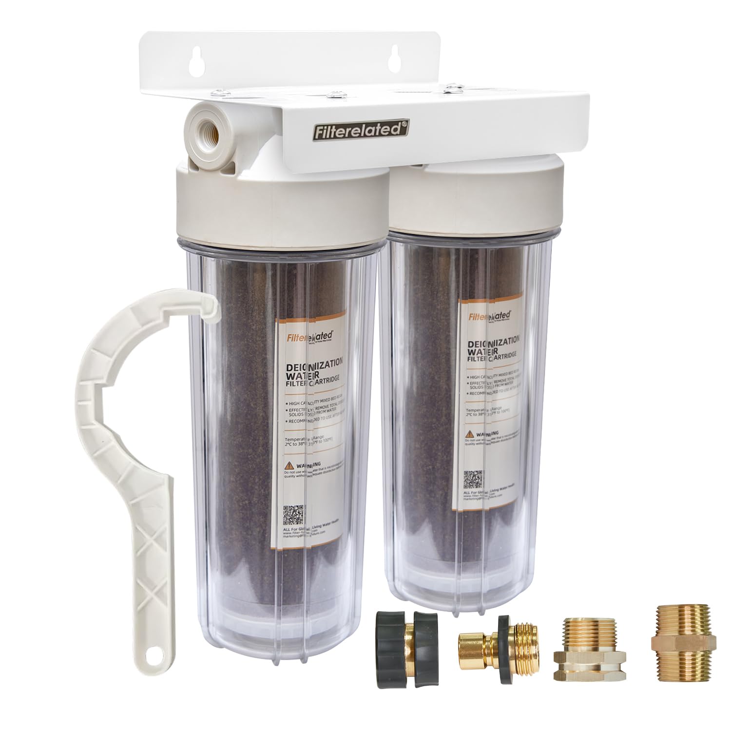 Filterelated Deionized and Stain Free car Washing Device Water System,Spotless,Suitable for All Vehicles,RVs,Windows,Boats,Airplanes,etc.Without The Need for Towel Drying（Resin Color Change Display）