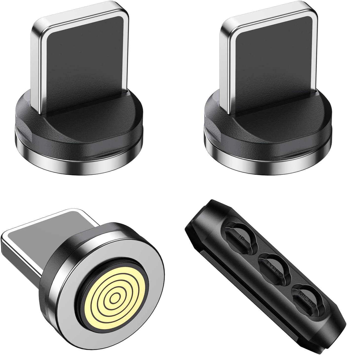 VAFOTON 9Pin iProduct Magnetic Tips/Quick Charge Magnetic Adapter [3pcs], Magnet Charging Cable Connectors/Heads for iProduct Devices