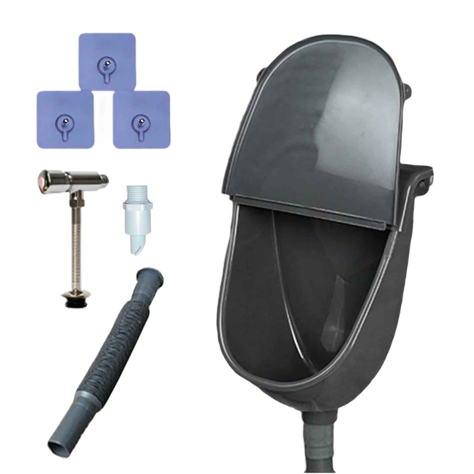 Urinarios Para Baño De Hombres Urinario Seco Con Cubierta Antiolor, Inodoro | Urinario Portátil Para el baño, dormitorio, cobertizo, patio trasero, , garaje, obra, parque público, camping
