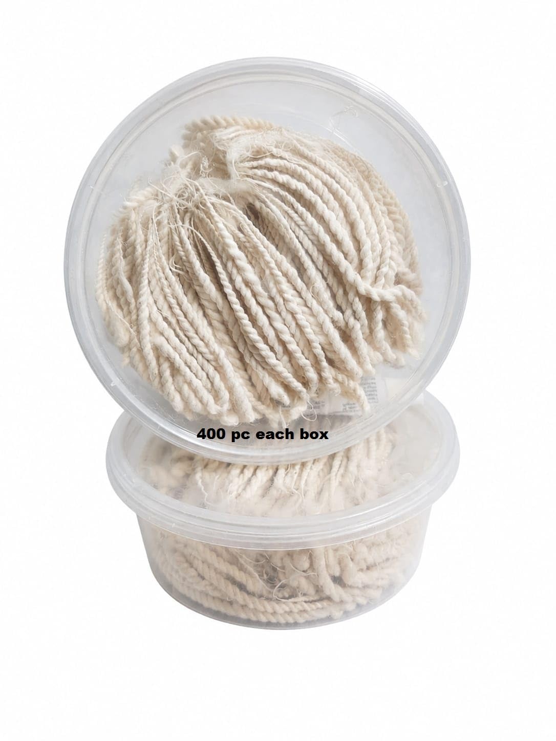 Twisted Long Cotton Wicks,Cotton Twisted Wicks for Pooja,Pooja batti Cotton Twisted,Long Twisted Cotton Wicks for Pooja Arti,lLambi Diya Batti-1200 pc (Pack of 3 Box)-image-0
