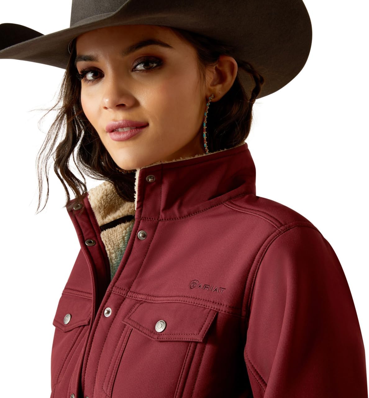 ARIAT Womens Berber Back Softshell Jacket