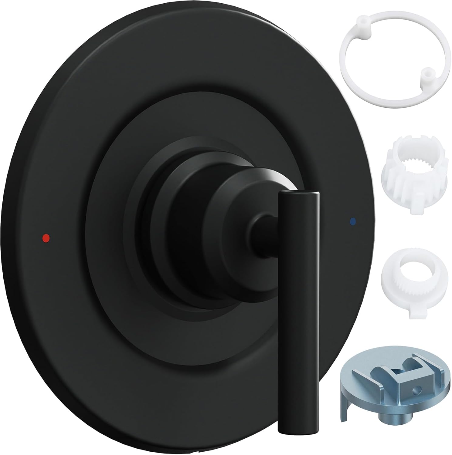 Upgraded Trim kit Replacement for Moen Gibson T2901BL, Single Shower Handle, Compatible with Moen Posi-Temp Valve, Matte Black