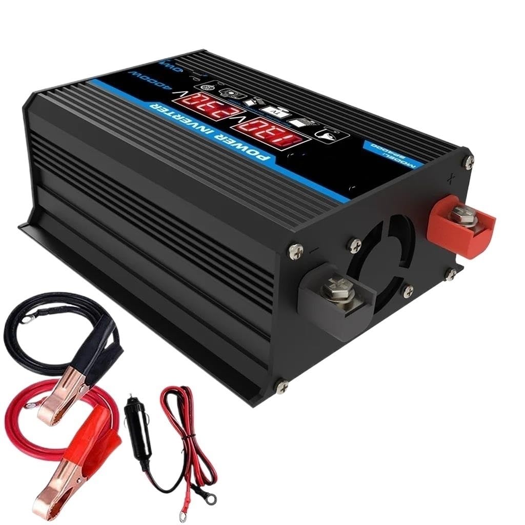 Power Inverter Inverter Intelligente A Onda Sinusoidale Modificata da CC 12 V A CA 220 V Convertitore di Alimentazione Auto da 4000 W Inverter di Potenza Auto Convertitore di Potenza