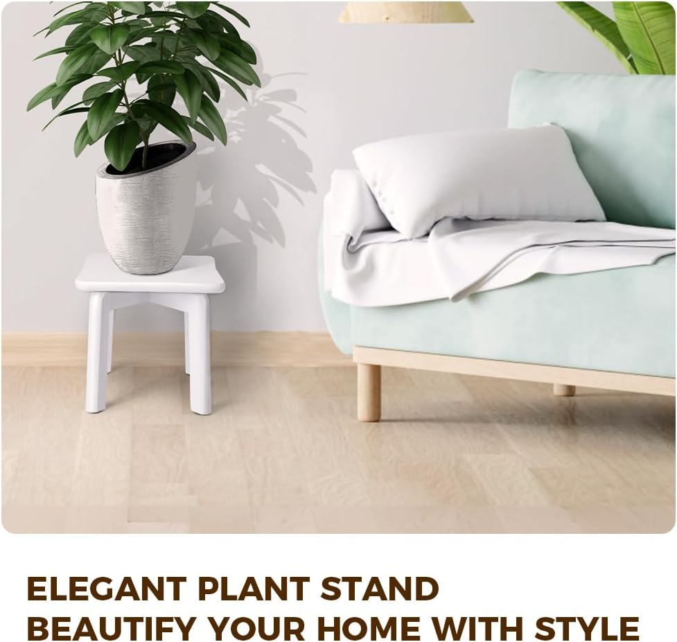 StrongTek Sturdy Bamboo Step Stool with Anti-Slip Feet, Easy-Assembly, 300 LBS Capacity, Ideal for Kids and Adults, Perfect for Bathroom, Bedroom, or Doorway Use, 11" x 11" x 10.6"