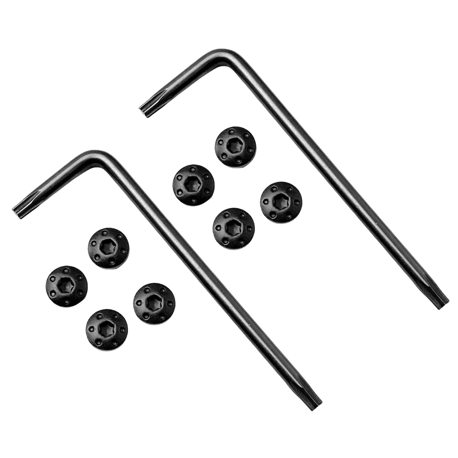 HUANIZI 4Pcs Stainless Steel Slotted Handle Grip Screws with Wrench for 1911 P4 Grip Model Repair Tool Parts for Enthusiasts