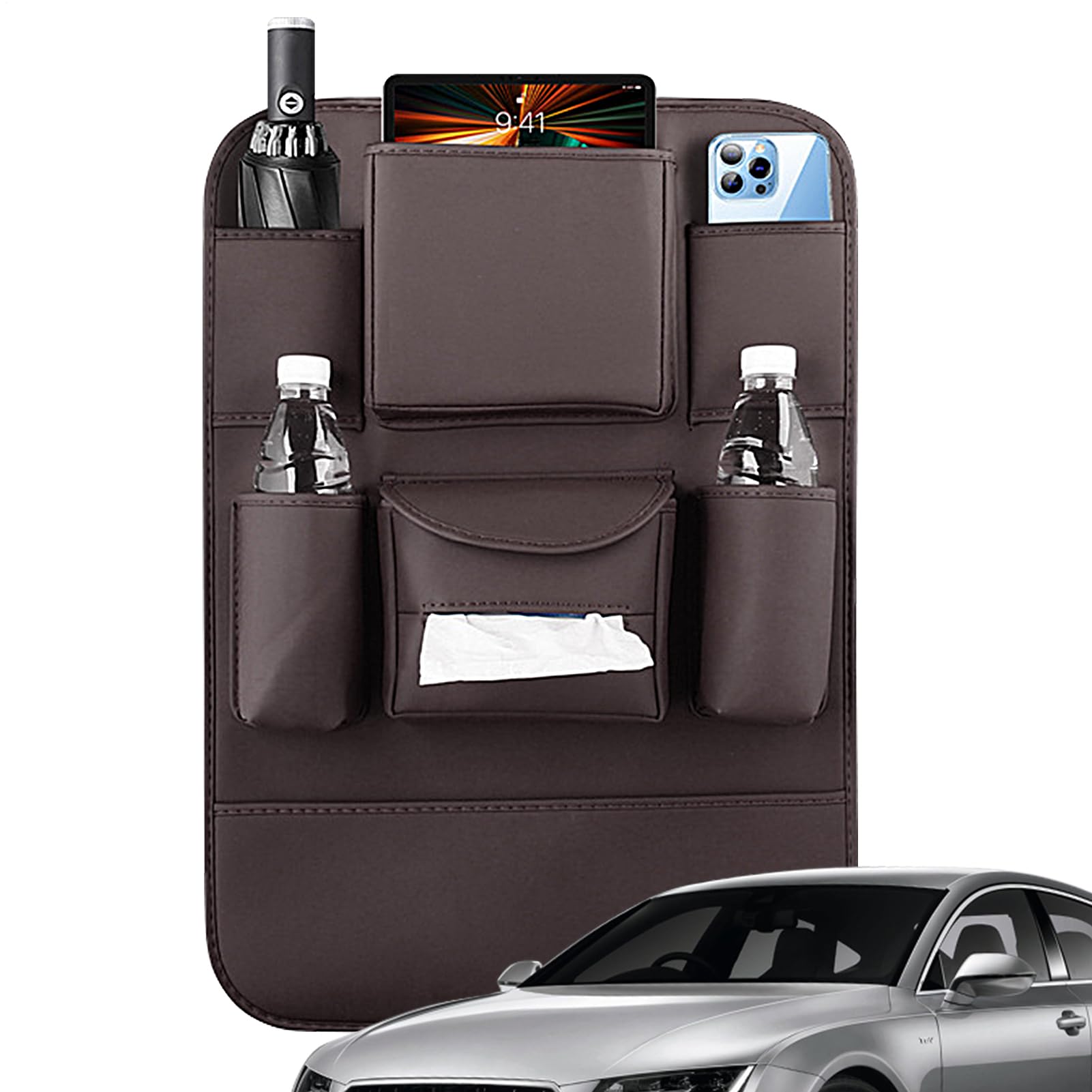 Sac de rangement pour siège de voiture idéal pour les longs trajets en famille