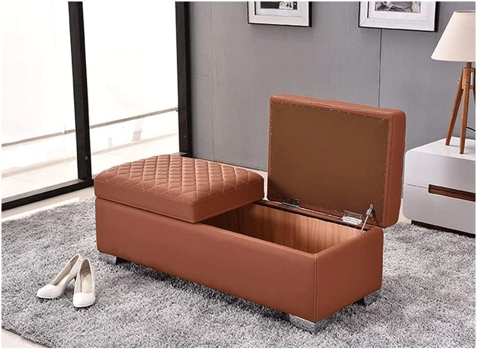 Bout de lit et tabouret de rangement pour gagner de la place