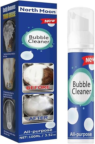 Limpiador de burbujas, 2023 Best North Moon Bubble Cleaner Spray 3.4fl oz, limpiador de burbujas multiusos, spray de limpieza de espuma Beedac sin