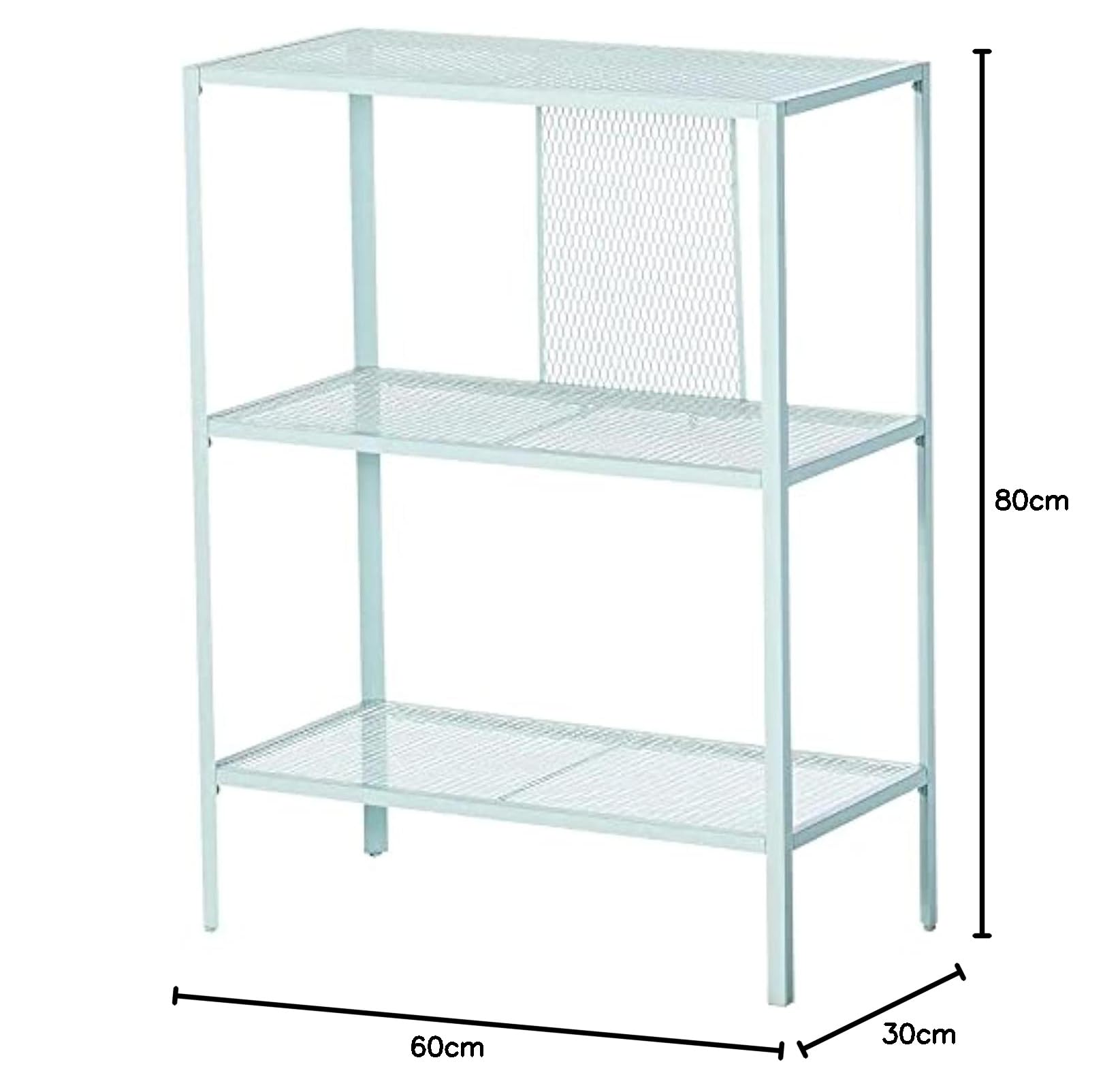 Ikea BAGGEBO Shelving Unit, Metal/Light Turquoise 60x30x80 cm (23