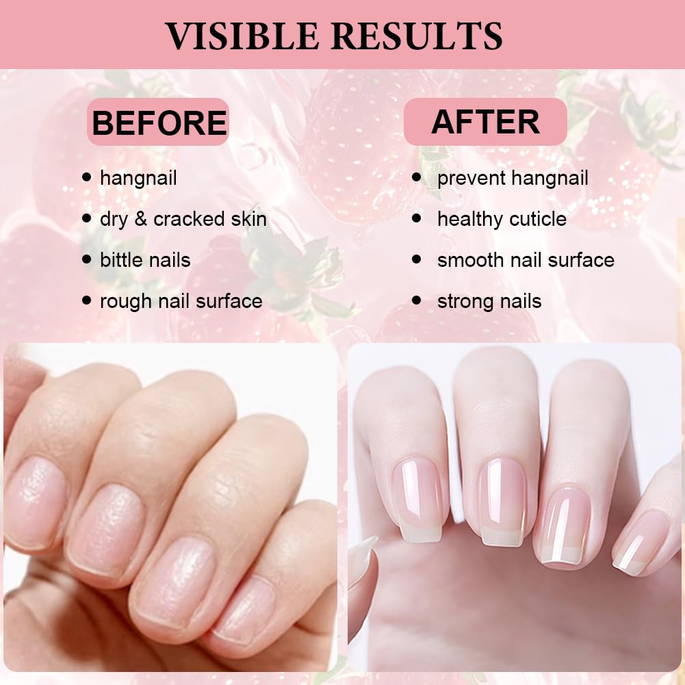 LOPHE Hydrating Cuticle Oil, 3pcs Cuticle Oil for Nails Nail and Cuticles Oils Contain Vitamin B, Moisturizes Cuticles - Image 3