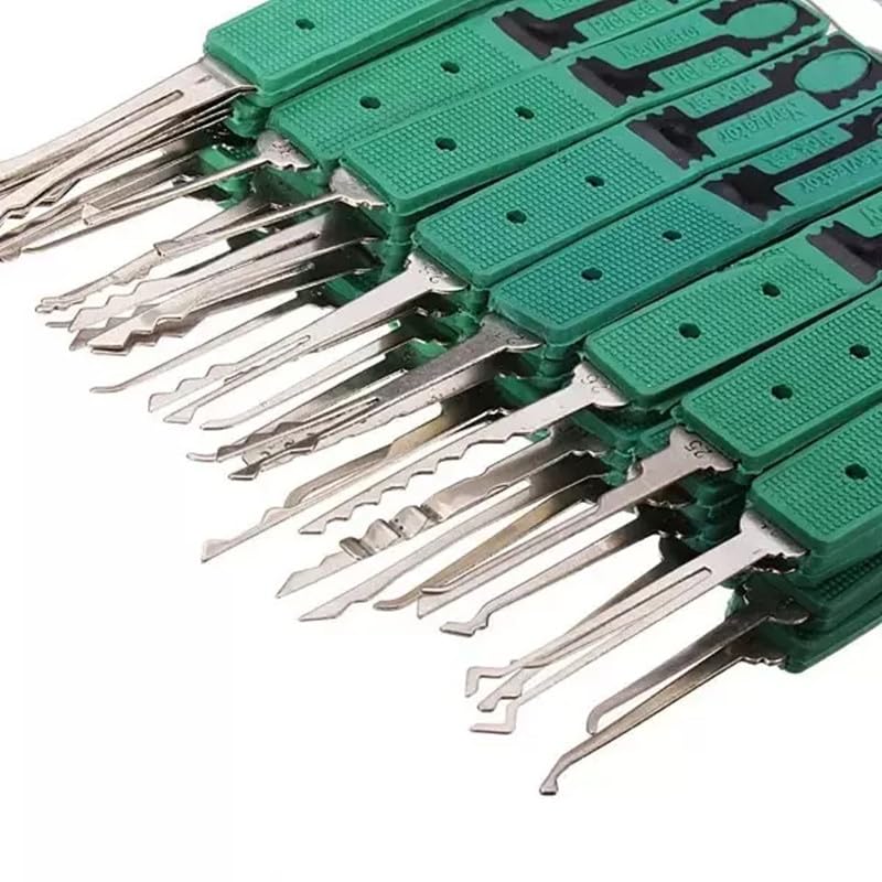 Klom Lock Pick Master - Set di 32 grimaldelli, sistema di utensili per addestramento, attrezzi professionali da fabbro