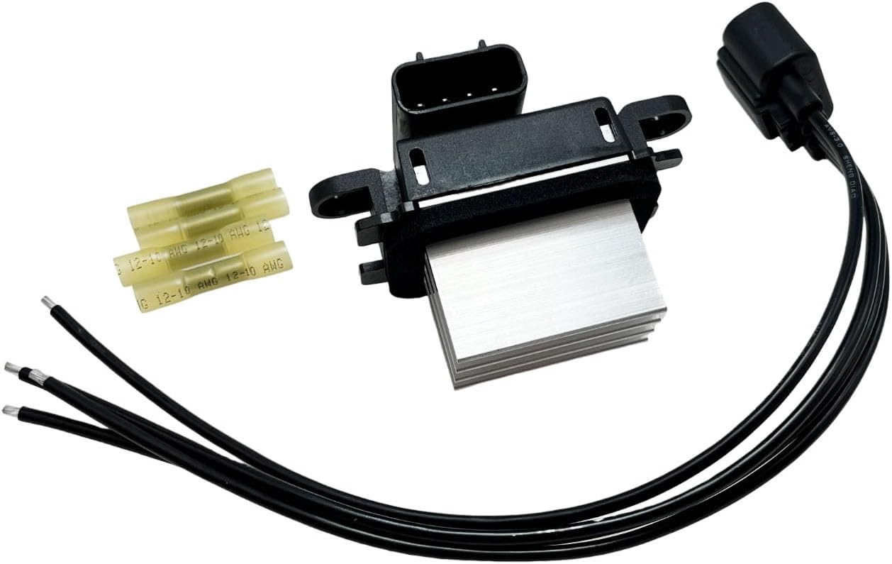 HVAC Blower Motor Resistor with WPT688 Connector Wire Harness BL3Z-19E624-A BL3Z19E624A Compatible with 2007-2017 Expedition 2009-2014 F-150 2007-2017 Navigator