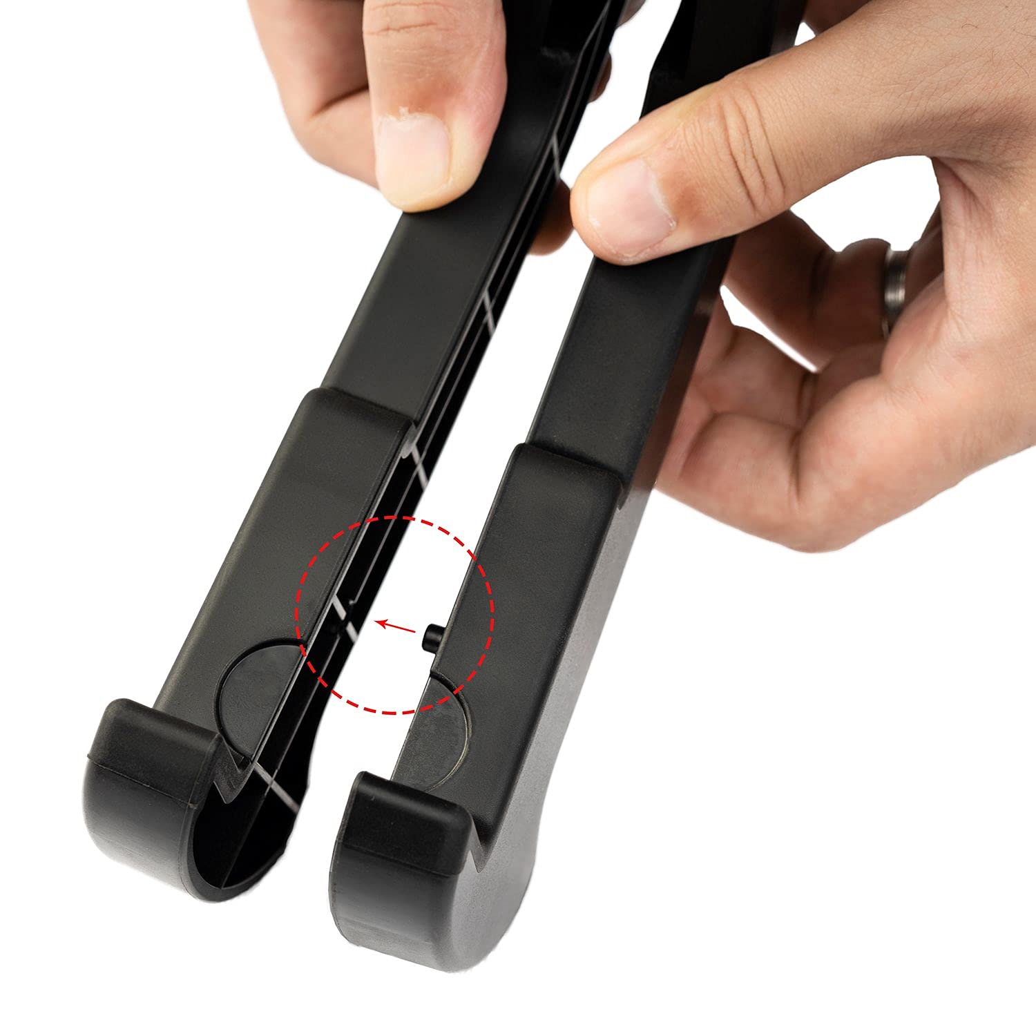 Guitto GGS01B - Soporte plegable universal para guitarra eléctrica, acústica y bajo eléctrico.