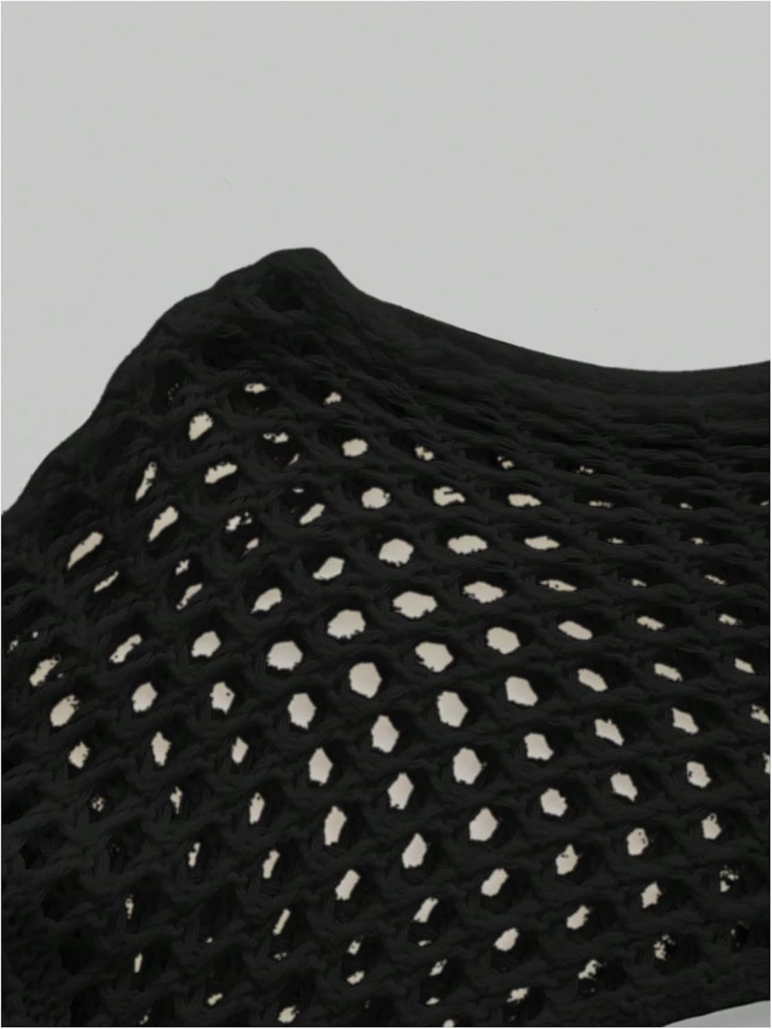 SHENHE Women's Strawberry Top Y2k Knit Shrug Sweater Crochet Crop Hollow Out Long Sleeve See Through Sweater Tops - Image 4