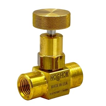 Mini Valve, Hard Seat, 1/4 NPT Female - 1/4 NPT Female, Brass, 0.172" Orifice