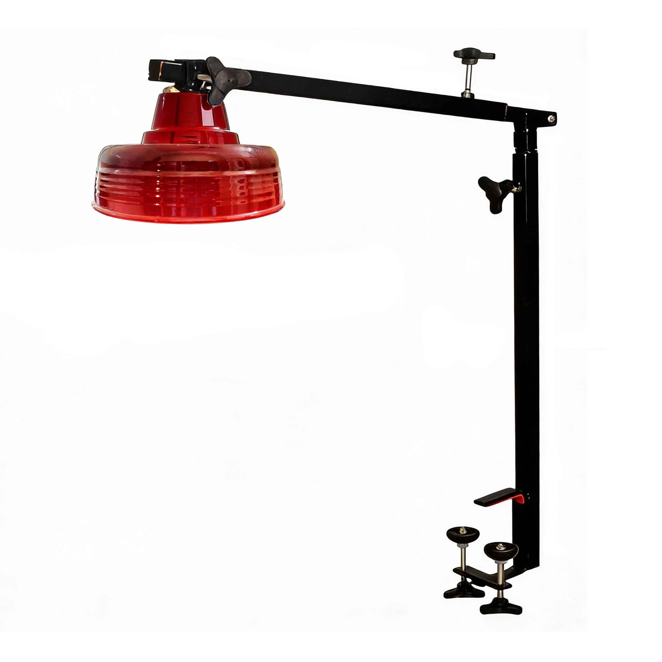 Total Adjustable Carrom Lamp Stand with Metal Frame Foldable & Portable Light Holder for Carrom Board Height & Angle Adjustable Ideal for Professional & Home Use - Red Black-image-45