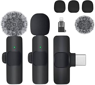 TARSIUN Wireless Professional Lavalier Microphone for Android, iPhone, iPad, Laptop, Interview, Live Streams, Video Record... Price In India