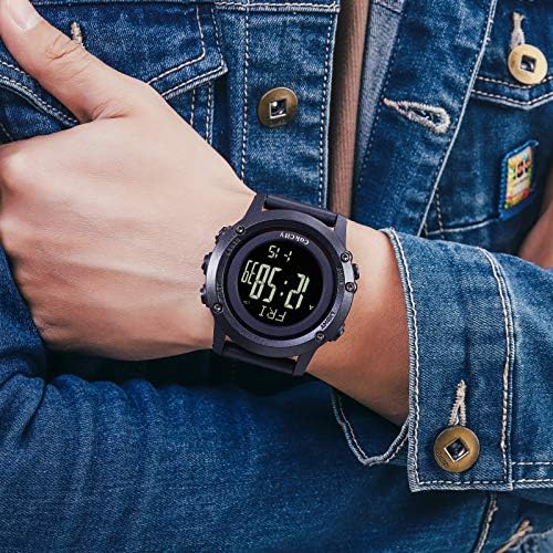 CakCity Mens Digital Sport Watches for Men Wrist Watches with Compass