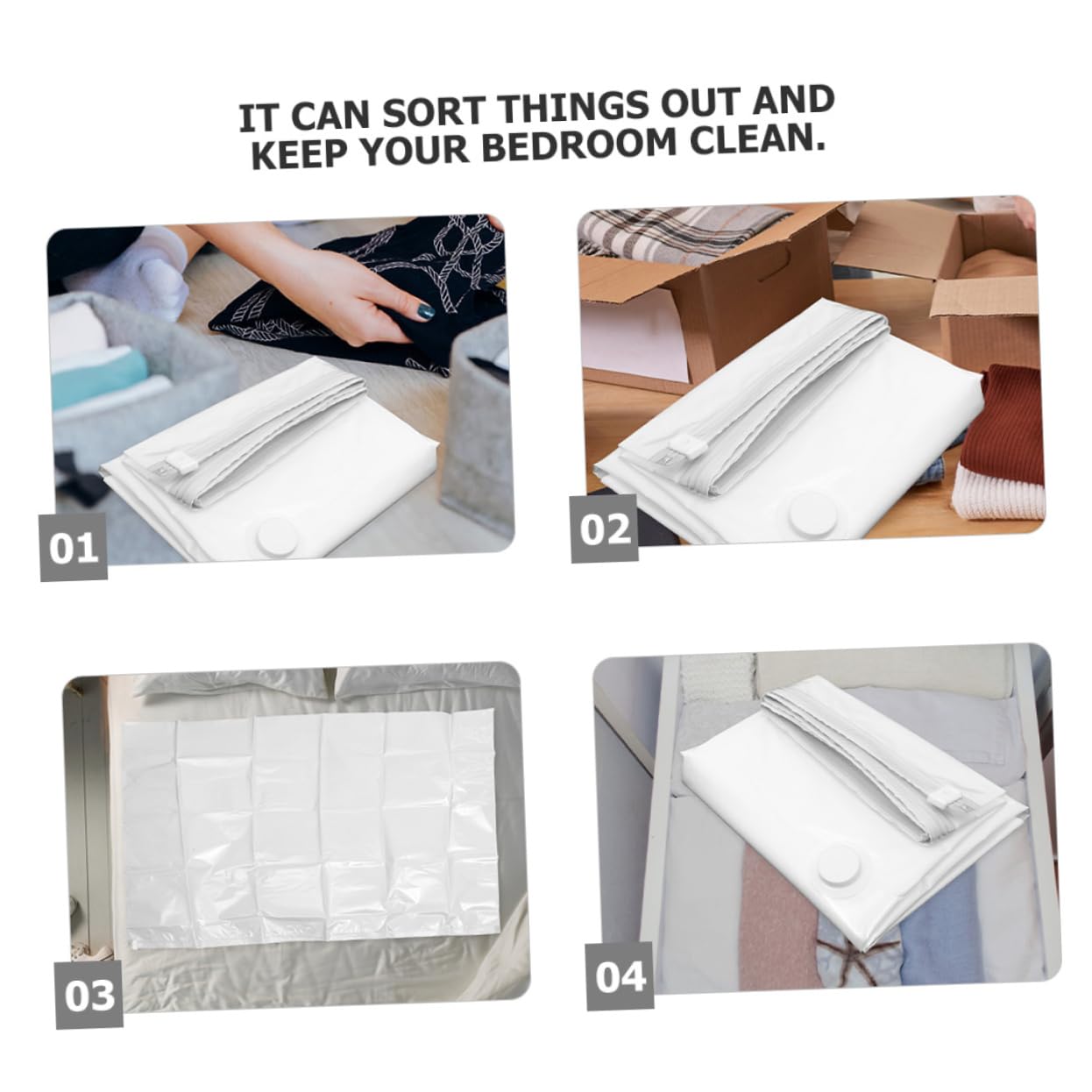ULTECHNOVO 2 Piezas Bolsas de Almacenamiento al Vacío Reutilizables de Unidades de Compresión para Colchones y Ropa Grosor Reforzado para de y