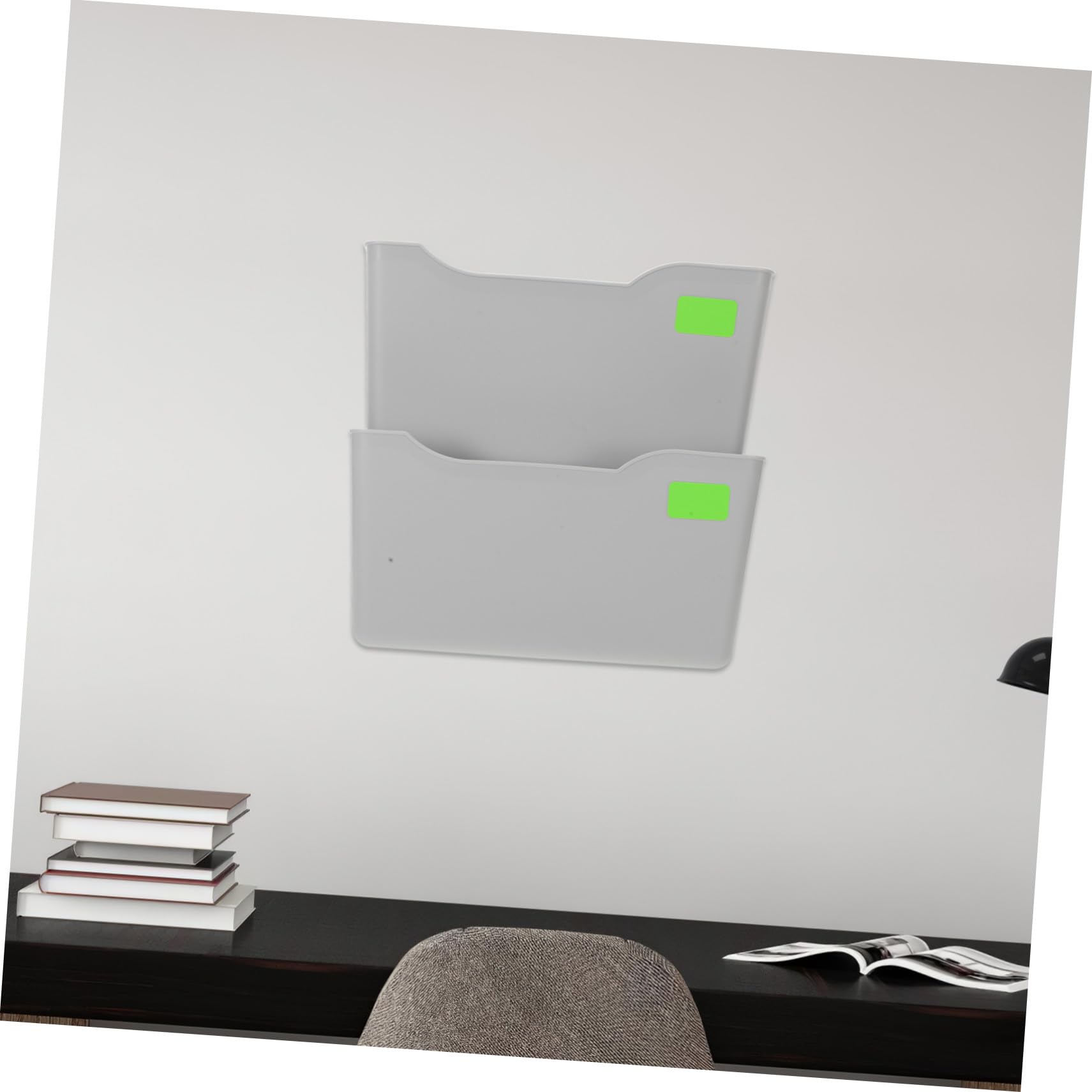 jojofuny Organizador de Pared para Soporte Colgante Multifuncional para Archivos Revistas y Folletos Estante de Almacenaje Vertical para Oficina y de Espacio Fácil Instalación