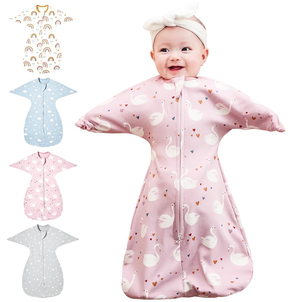 HINATAA Baby Swaddle Sack, Swaddle Transitional Bag