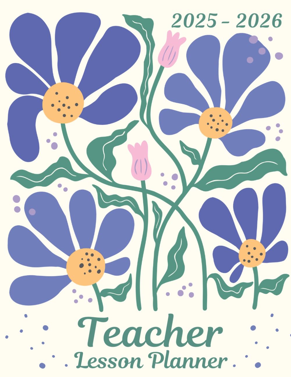 Teacher Lesson Planner: Weekly and Monthly Agenda & Record Book For Class Organization and Planning | Academic School Year | Violet Floral (HM202) Paperback – 18 May 2024