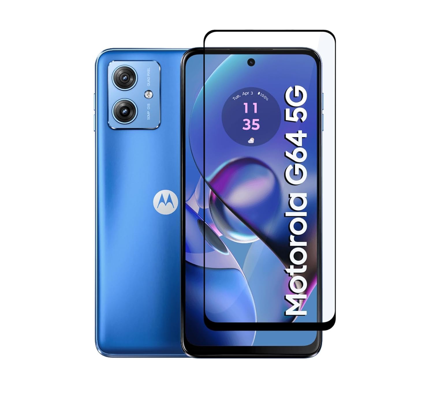 Military-Grade Tempered Glass Screen Protector Compatible for Motorola Moto G64 with Edge to Edge Coverage and Easy Self-Installation Kit (Motorola G64)-picture-12