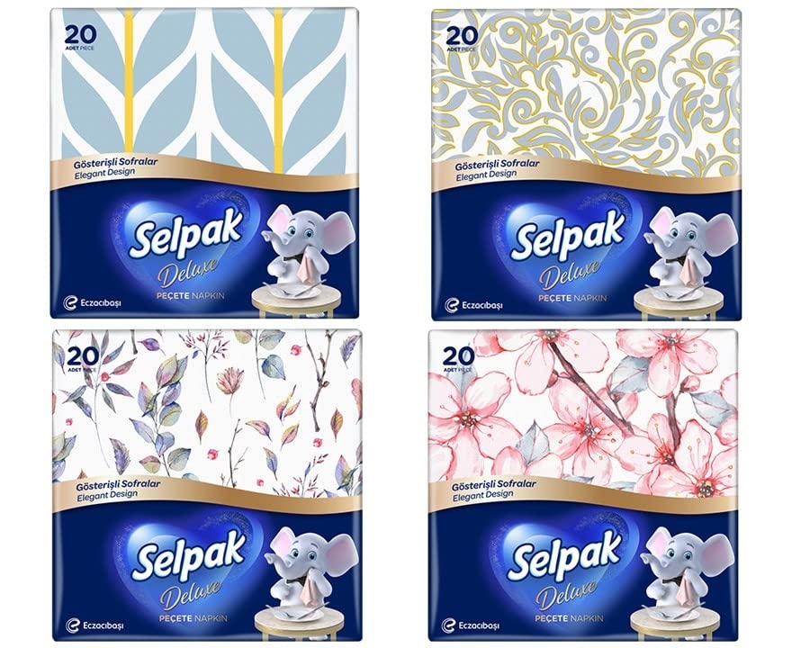 Selpak Extra Printed Napkins 3ply 20s Combo Pack of 4 Assorted Prints (B0BHT46RD1) Amazon Price History, Amazon Price Tracker