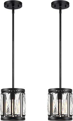 Lámpara colgante de cristal negro mate, lámpara de techo moderna para isla de cocina, lámpara de techo moderna para sala de estar