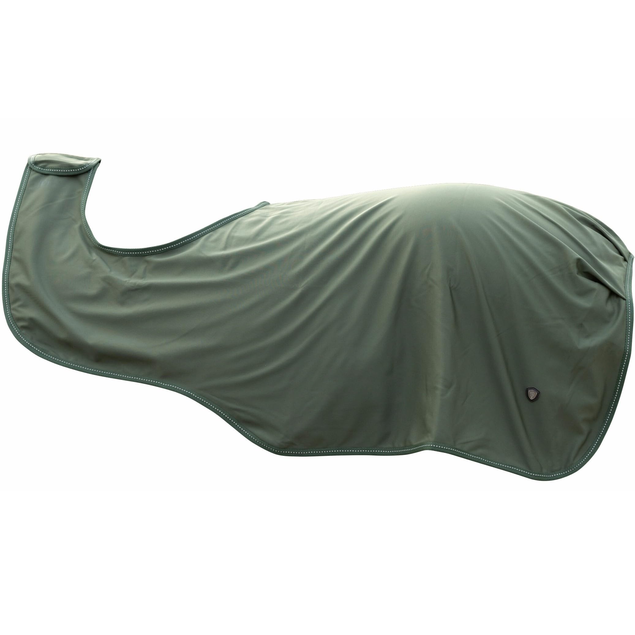 Covalliero - Ausreitdecke | Pferdedecke zum Schutz d. Nierenpartie | Outdoordecke für Pferde | Übergangsdecke Pferd & Pony | wärmend & atmungsaktiv | Pferde Zubehör in Opal Green | 125cm