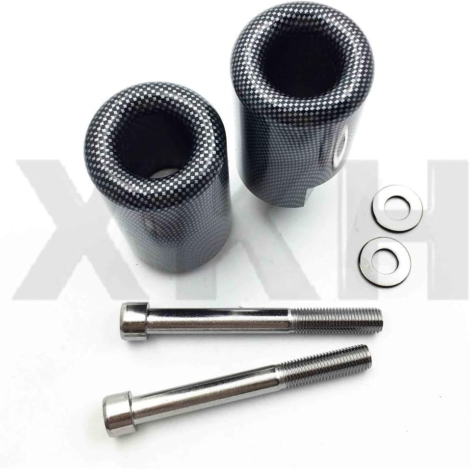 XKH- Motorcycle No Cut Frame Slider Crash Protector Compatible with 2004 2005 Suzuki GSXR 600 750 carbon [B00Y7CBDKS]