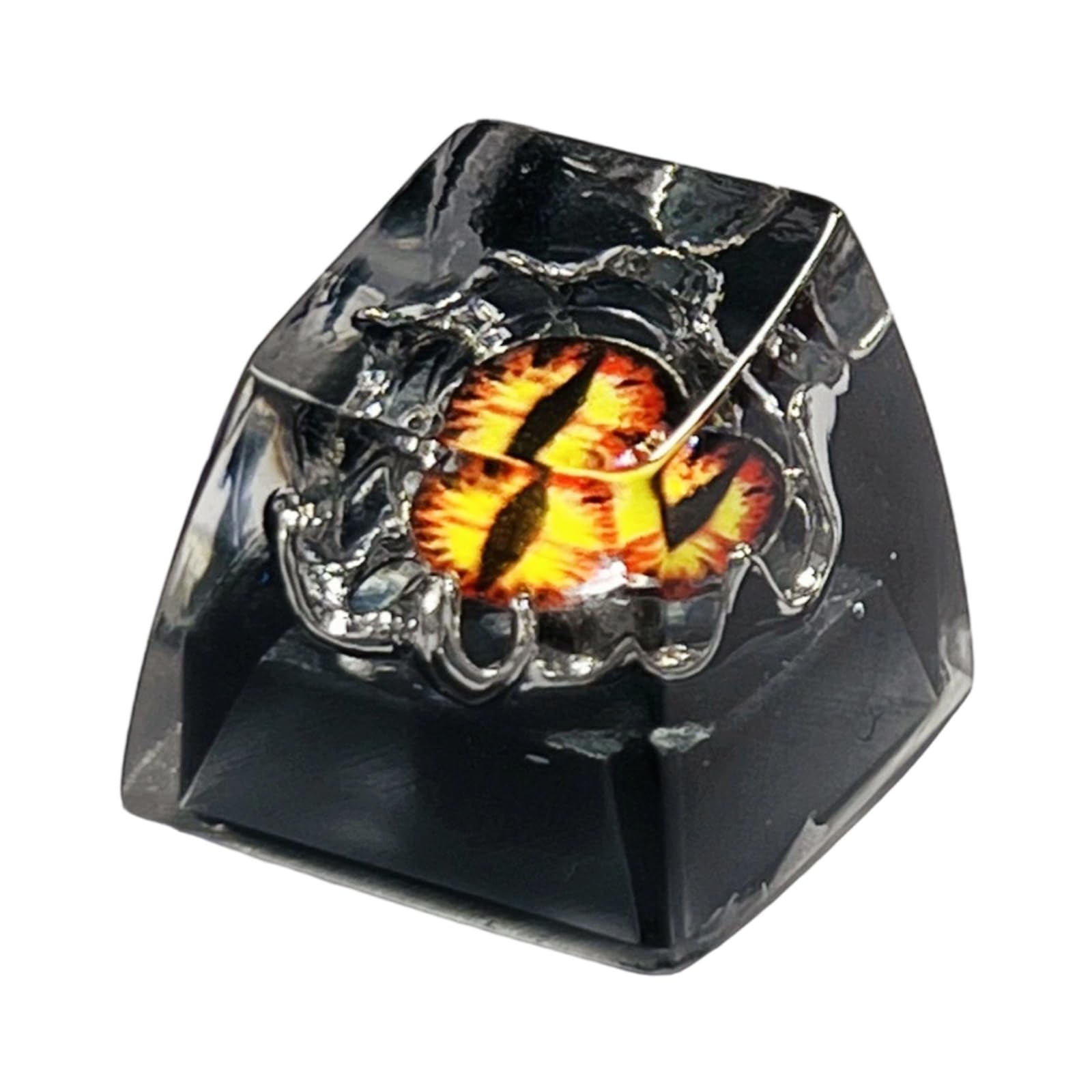 Maxtonser Resin Mechanical Keypad Keycap Cartoon Eye Pattern Height Translucent Keycap for Mechanical Accessories