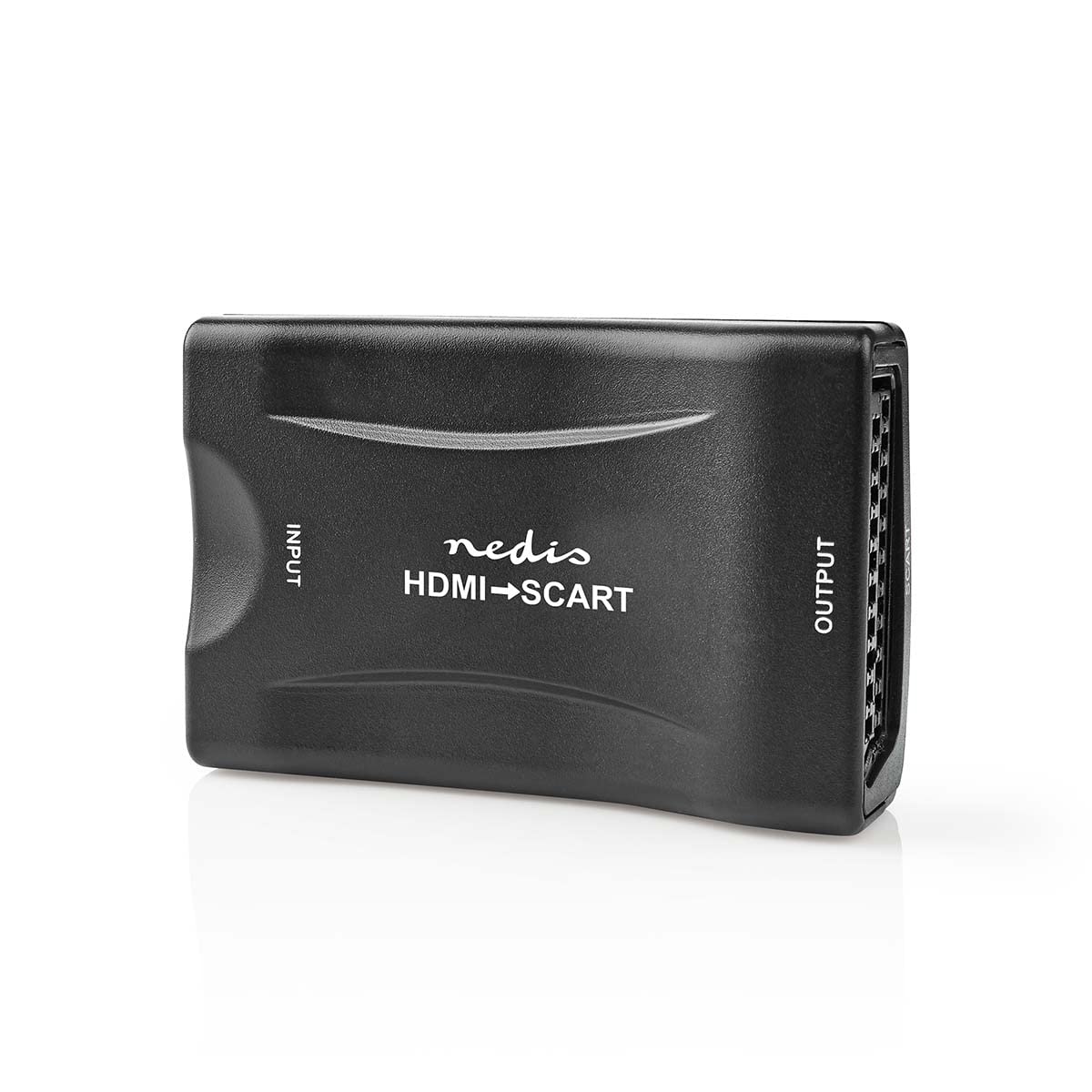 Nedis HDMI-Konverter – SCART-Buchse, HDMI-Eingang, 1-Weg, 1080p, 1.2 Gbps, ABS, Schwarz