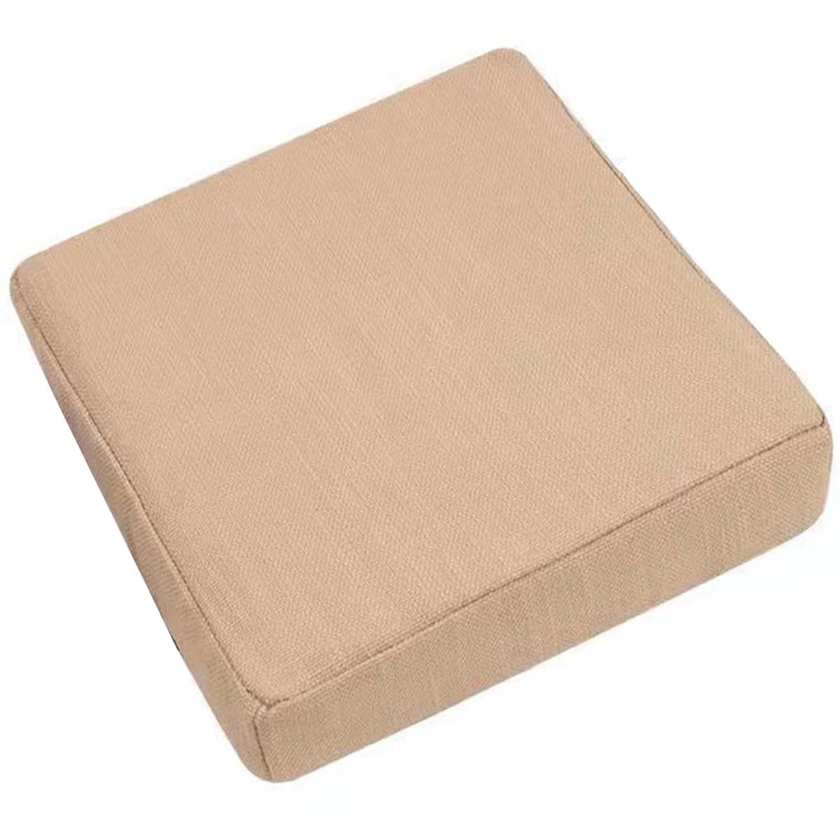 Chair Seat Cushion Set of 1/2/4 Square Stool Cushions 10/12/14 Inches Chair Pads with Ties ,Thicken 5/8CM,Non Slip Chair Padding for Dining ,Office ,Kitchen ,Indoor Outdoor Chairs ( Color : S , Size :