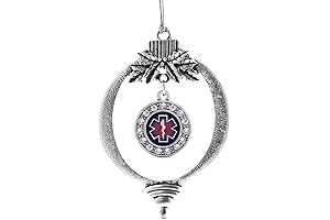 Inspired Silver - Star of Life EMT/EMS Charm Ornament