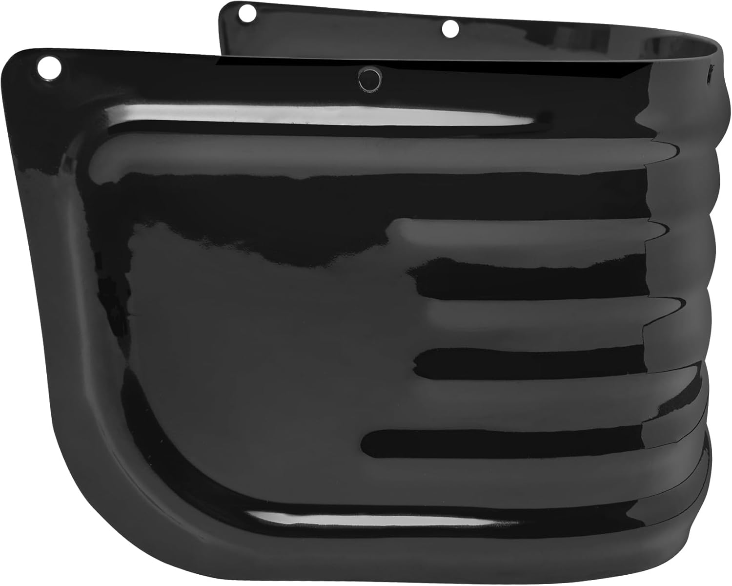 Front Fender Trim Skirt, Black Ribbed Steel Fender Protector, for Harley Electra Glide Road King Tri Glide, 2014-2024 Accessories