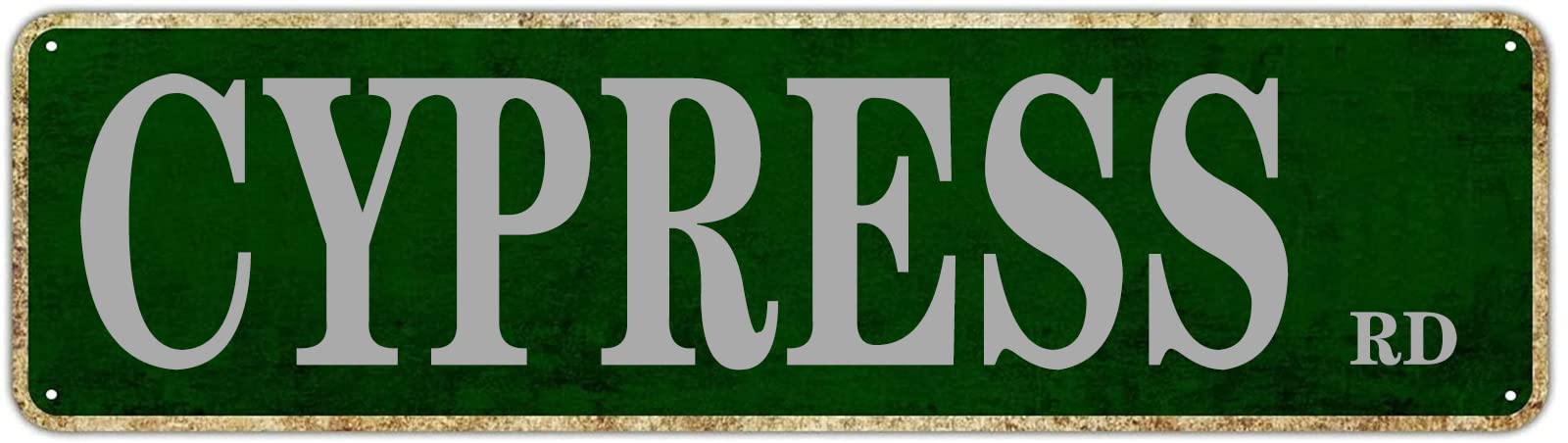 Cypress RD Retro Tin Signs Aluminum Metal Sign Plaque for Home Bedroom Garden Wall Living Room Outdoor Pub Club Decor 4x16 Inch