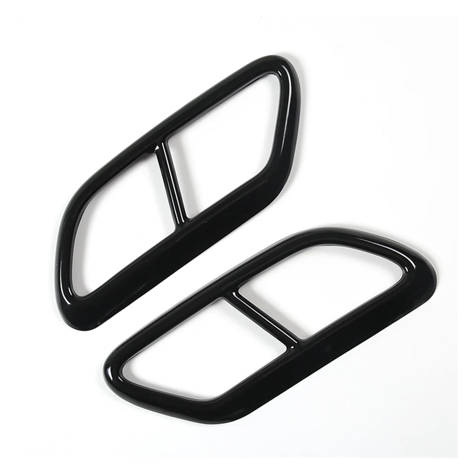 NEGRO Cubierta embellecedora silenciador trasero, Compatible for Volvo, S60 2020 S90 V90 2016-2019 moldura de la cubierta del escape del vehículo